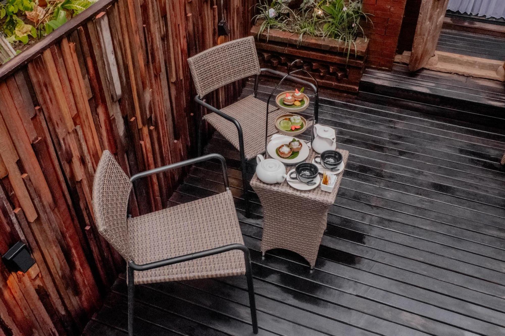 The Sebali Resort Убуд Екстериор снимка A tea table at the hotel